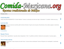 Tablet Screenshot of comida-mexicana.org
